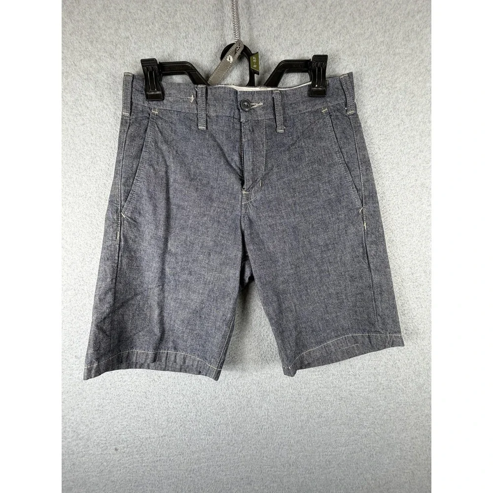 Gap 1969 Shorts Mens 28‎ Blue Straight Fit Denim Chino Casual Summer Pockets